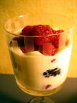 167. Crème Citron, Chilled Lemon-Wine Mousse with Raspberries p.840