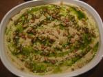 45. Hummus with toasted pine nuts, cumin seeds, and parsely oil p.14